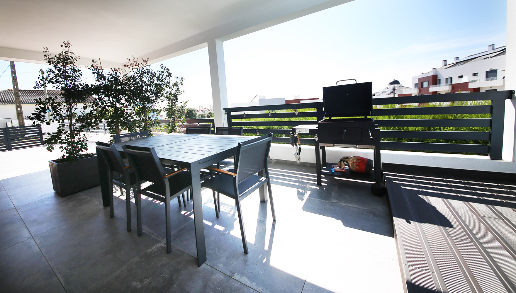 terrace with barbeque