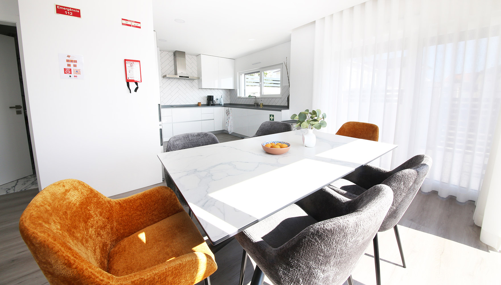 dining area and open space kitchen
