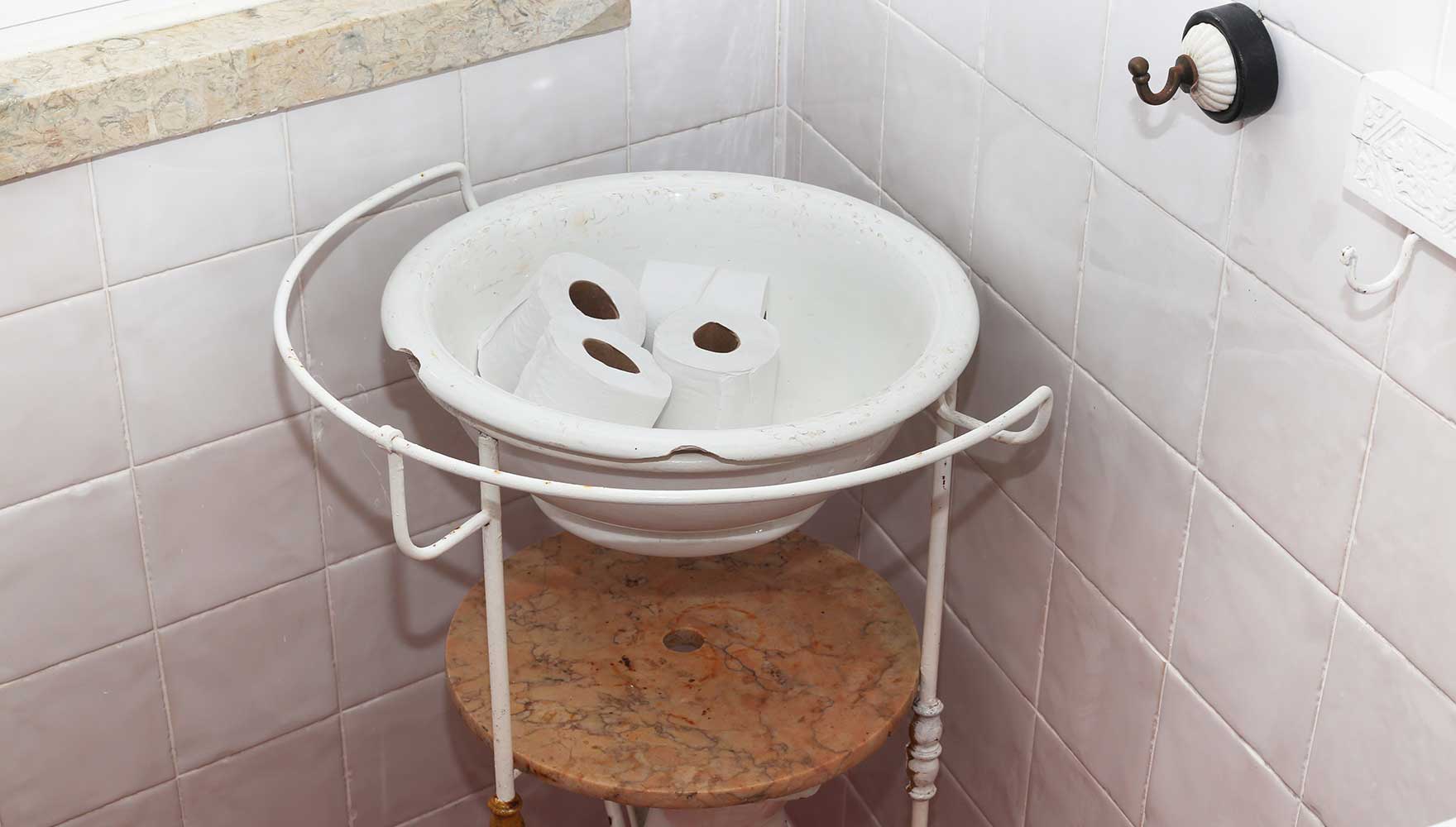 detalhe, casa de banho