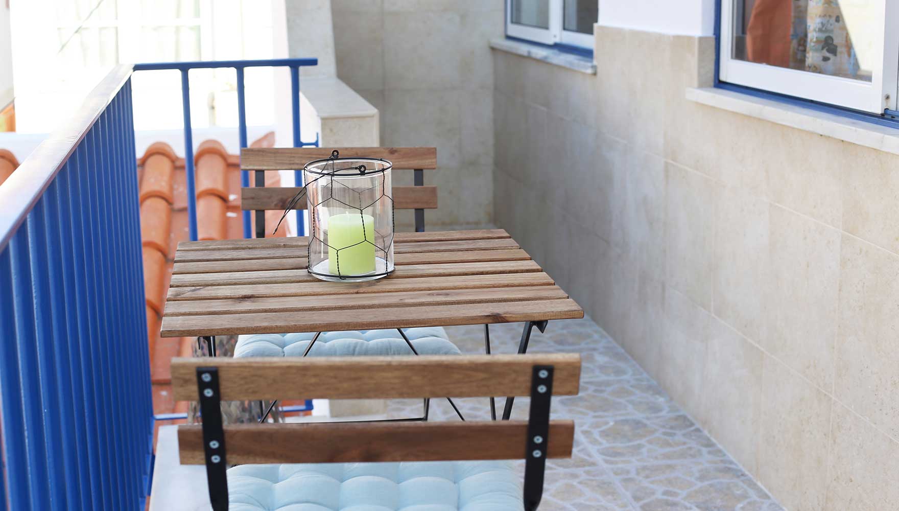 pequena varanda privada