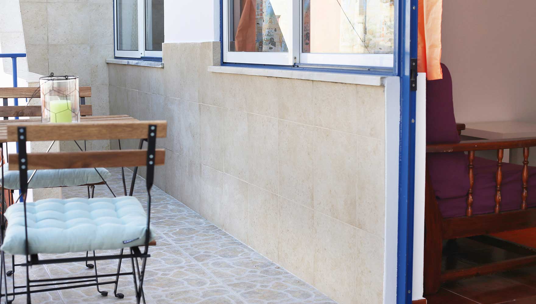 pequena varanda privada