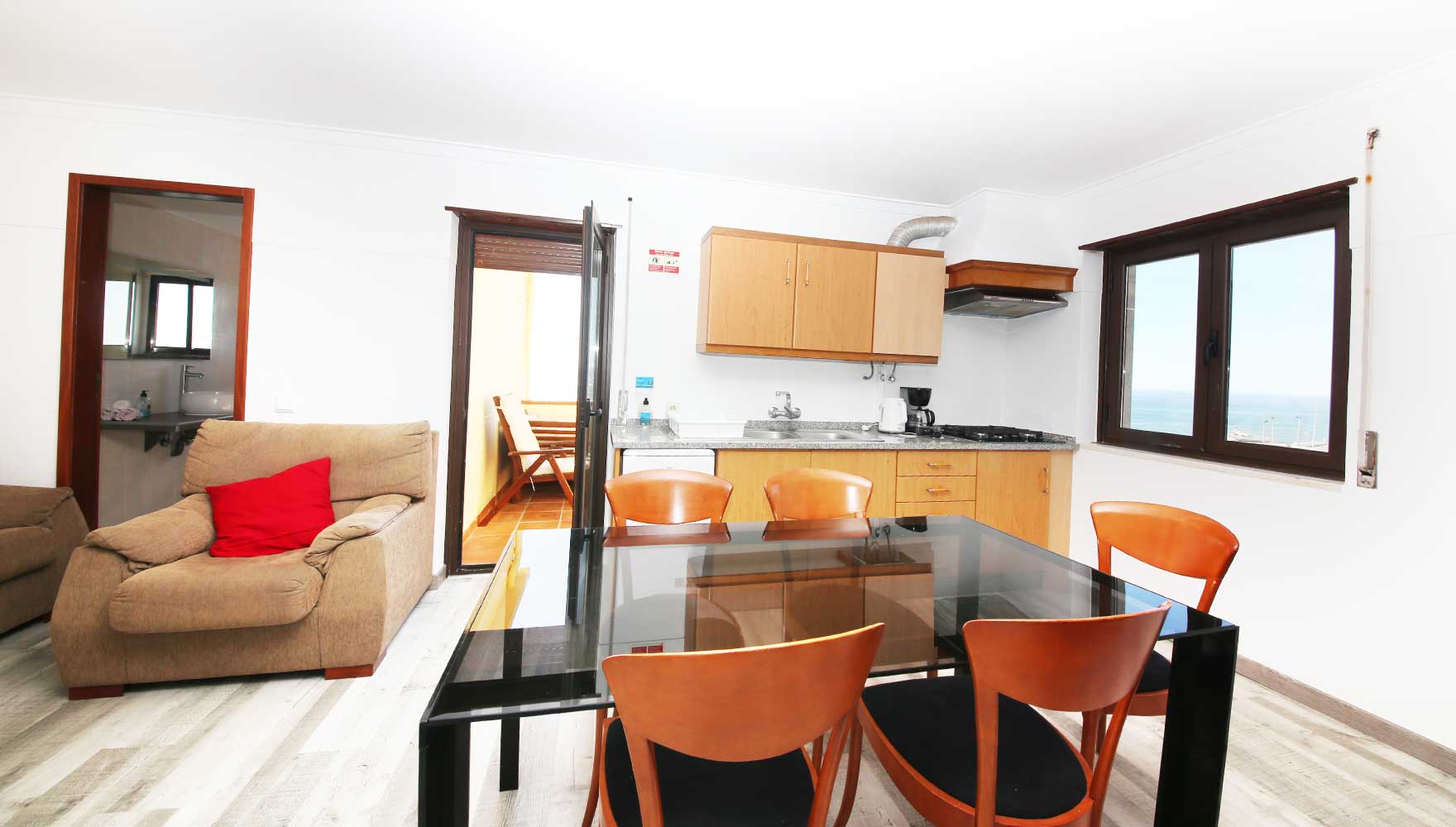 kitchen and livingroom